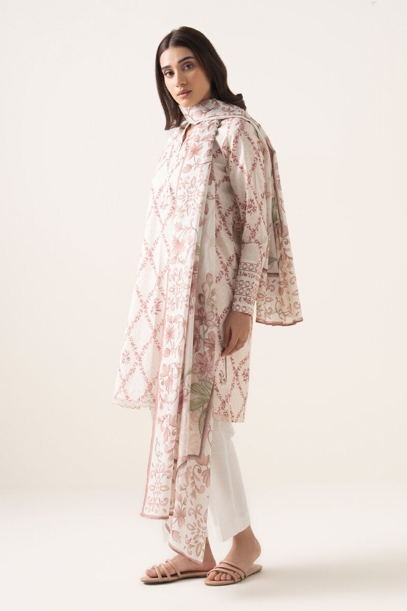 3 Piece - Printed Lawn Suit