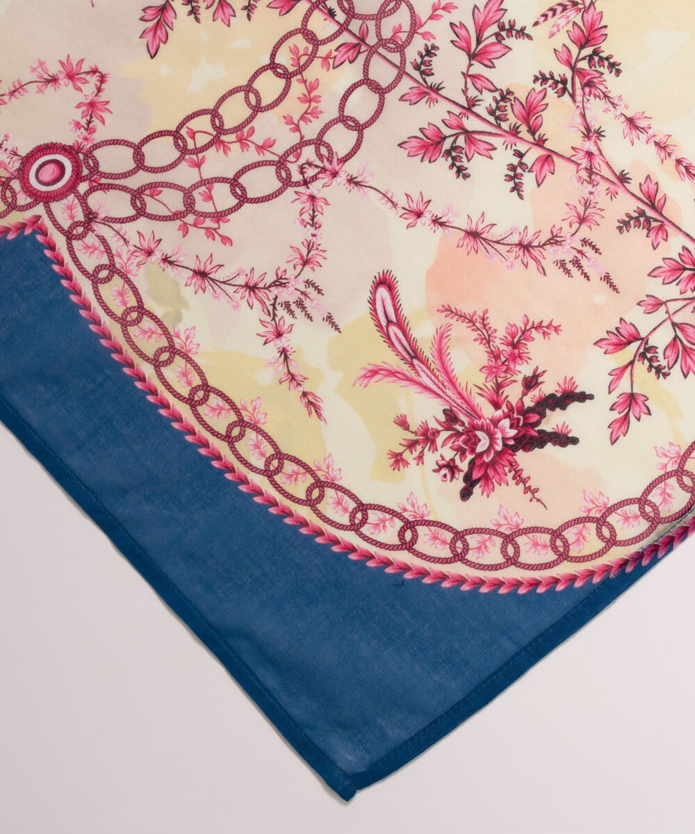 Lawn Printed Pale Yellow Dupatta