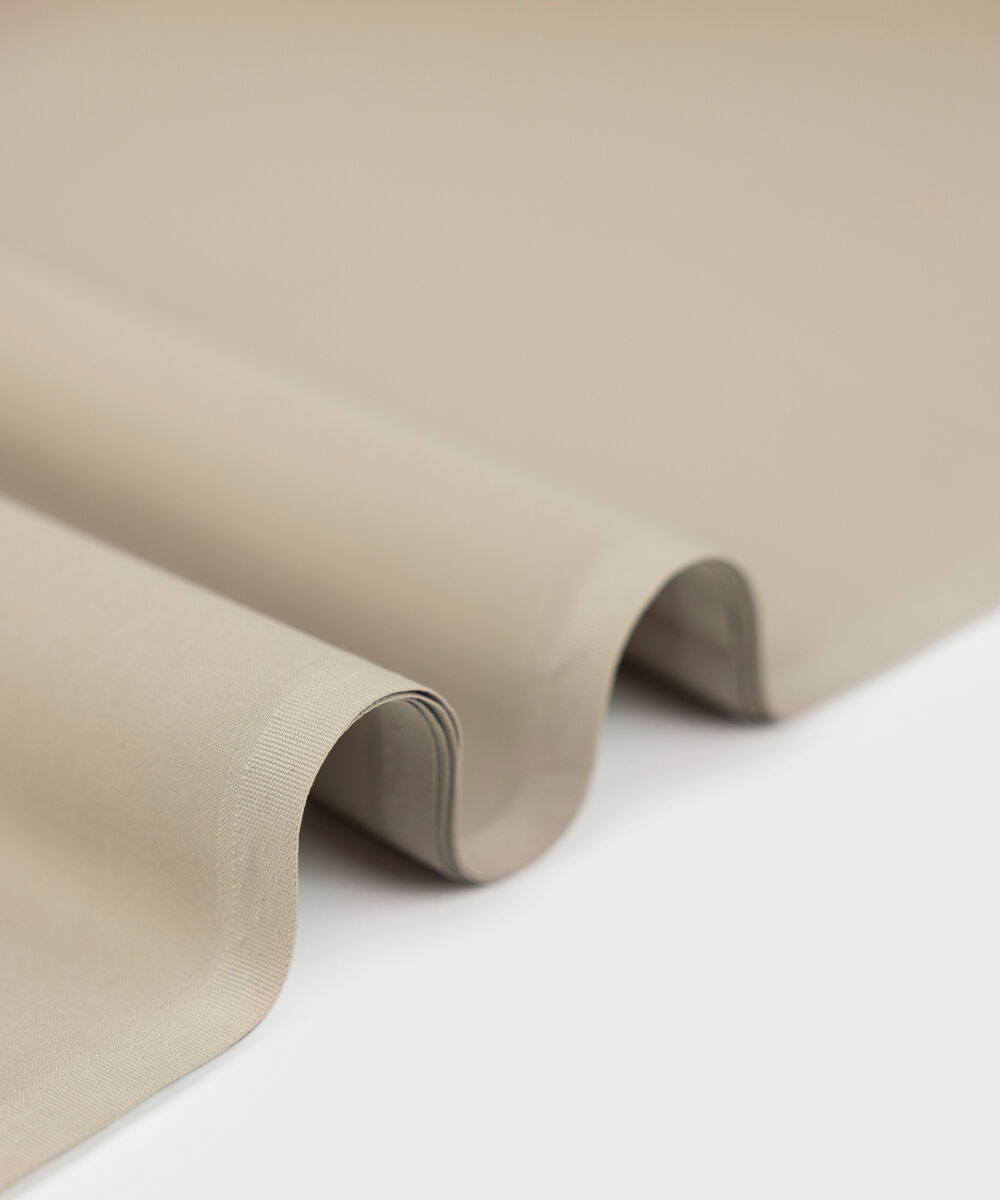 Men Unstitched Wash & Wear Beige Full Suit Fabric