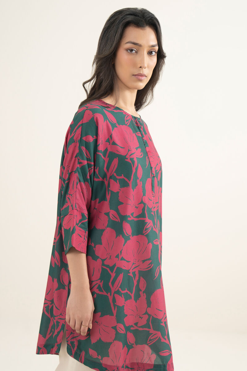 Printed Arabic Cambric Shirt