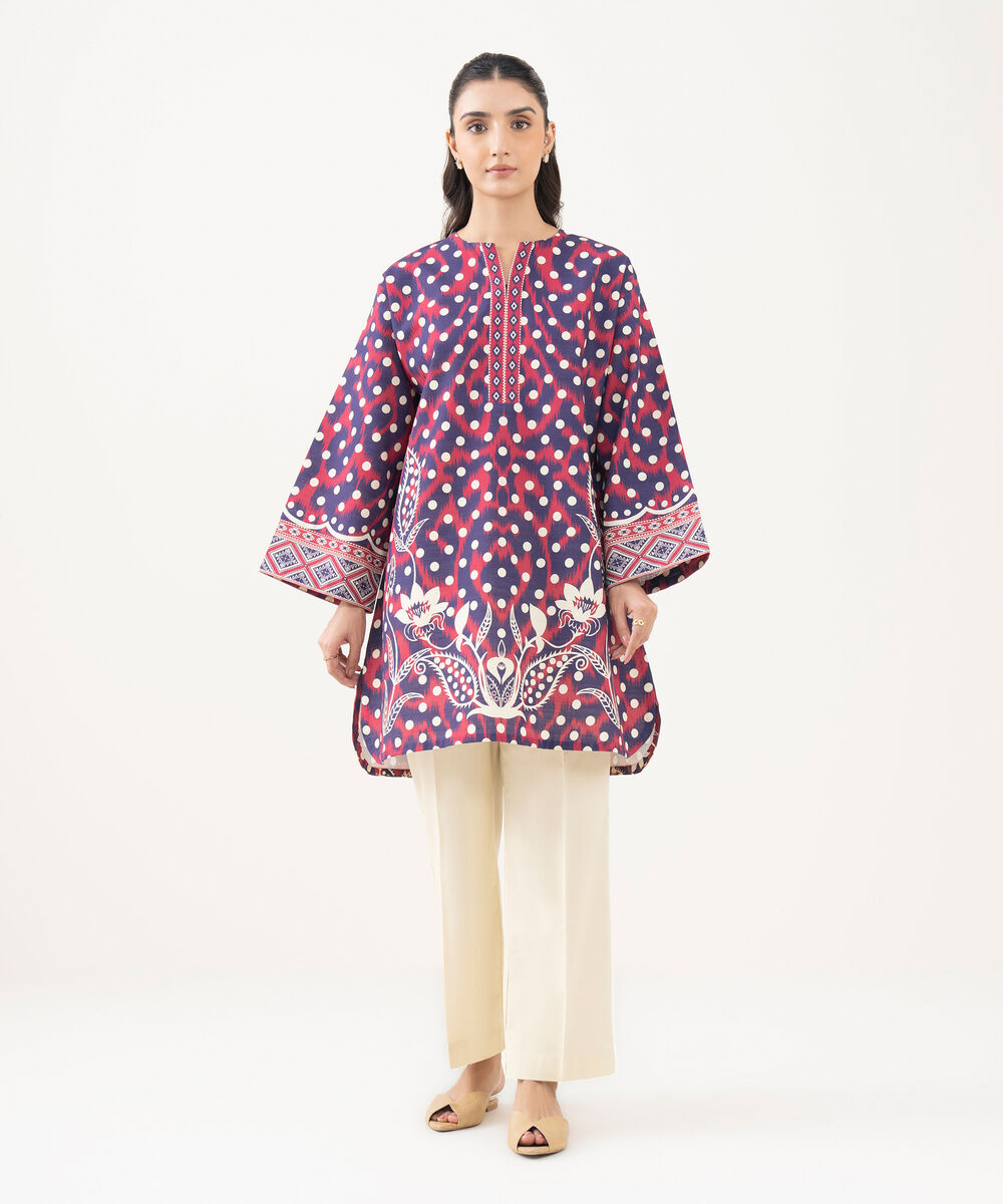 Women's Khaddar Printed Multi Unstitched Shirt