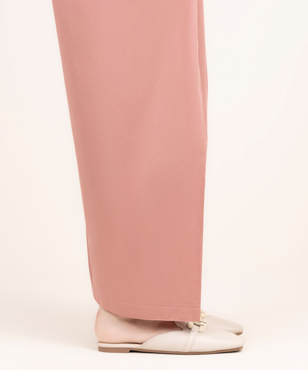 Women's RTW Cross Hatch Solid Pink Shalwar