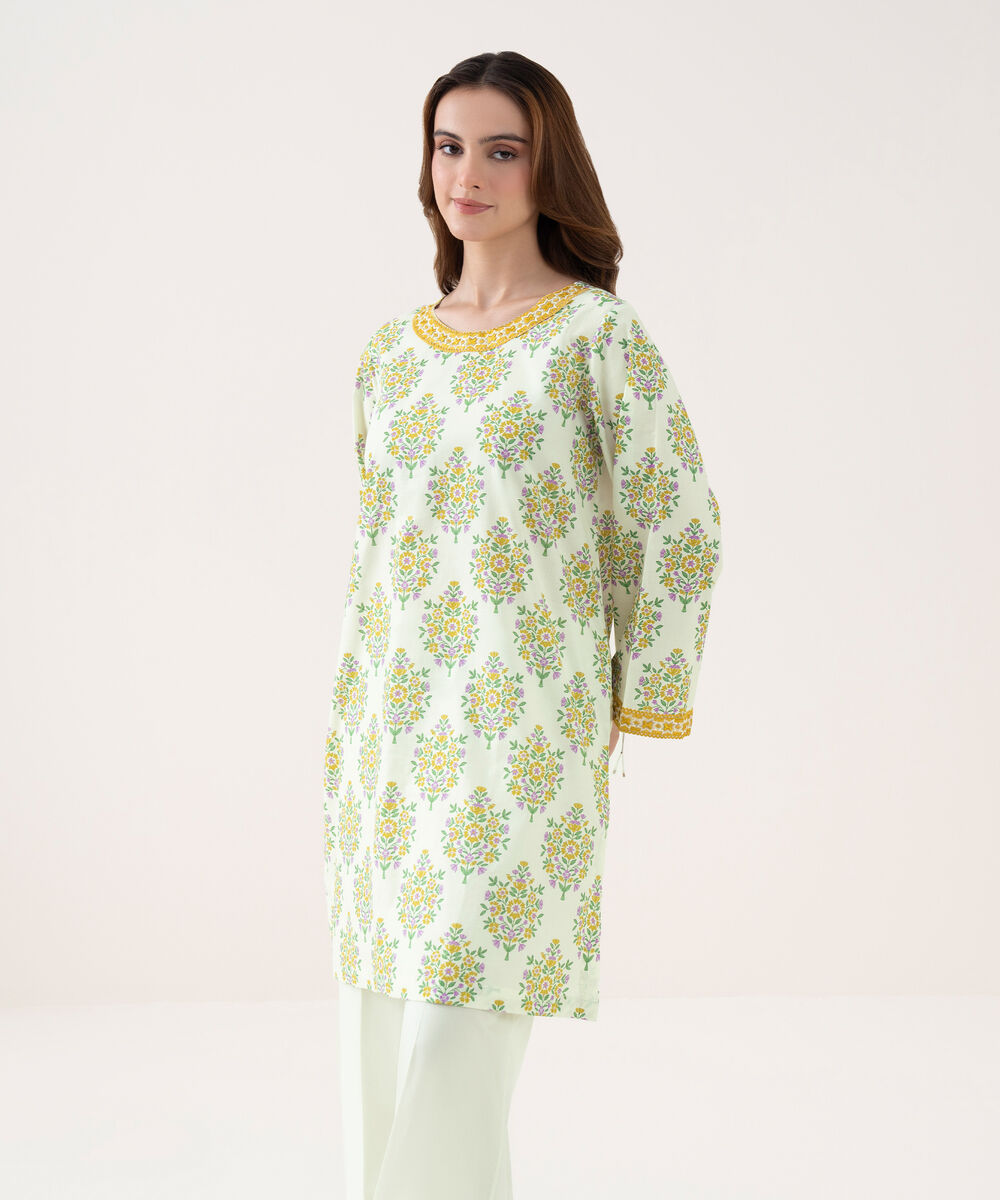Women's RTW Cambric Embroidered Straight Multi Shirt