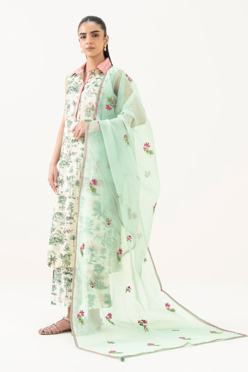 Embroidered Organza Dupatta