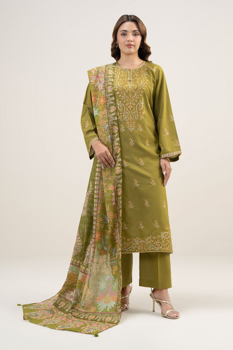 Printed Zari Lawn Dupatta