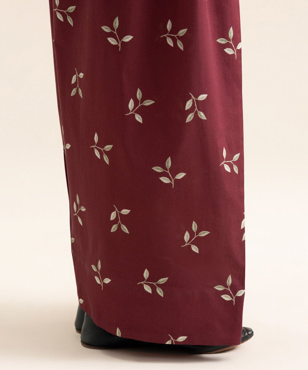 Women's Unstitched Premium Khaddar Maroon Trouser