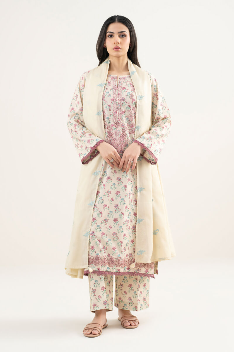 Embroidered Lawn Dupatta