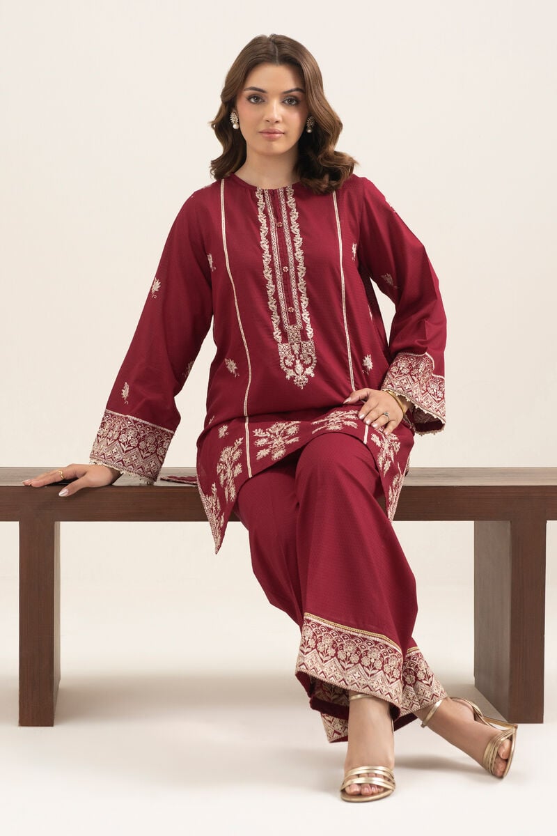 Embroidered Dobby Shirt