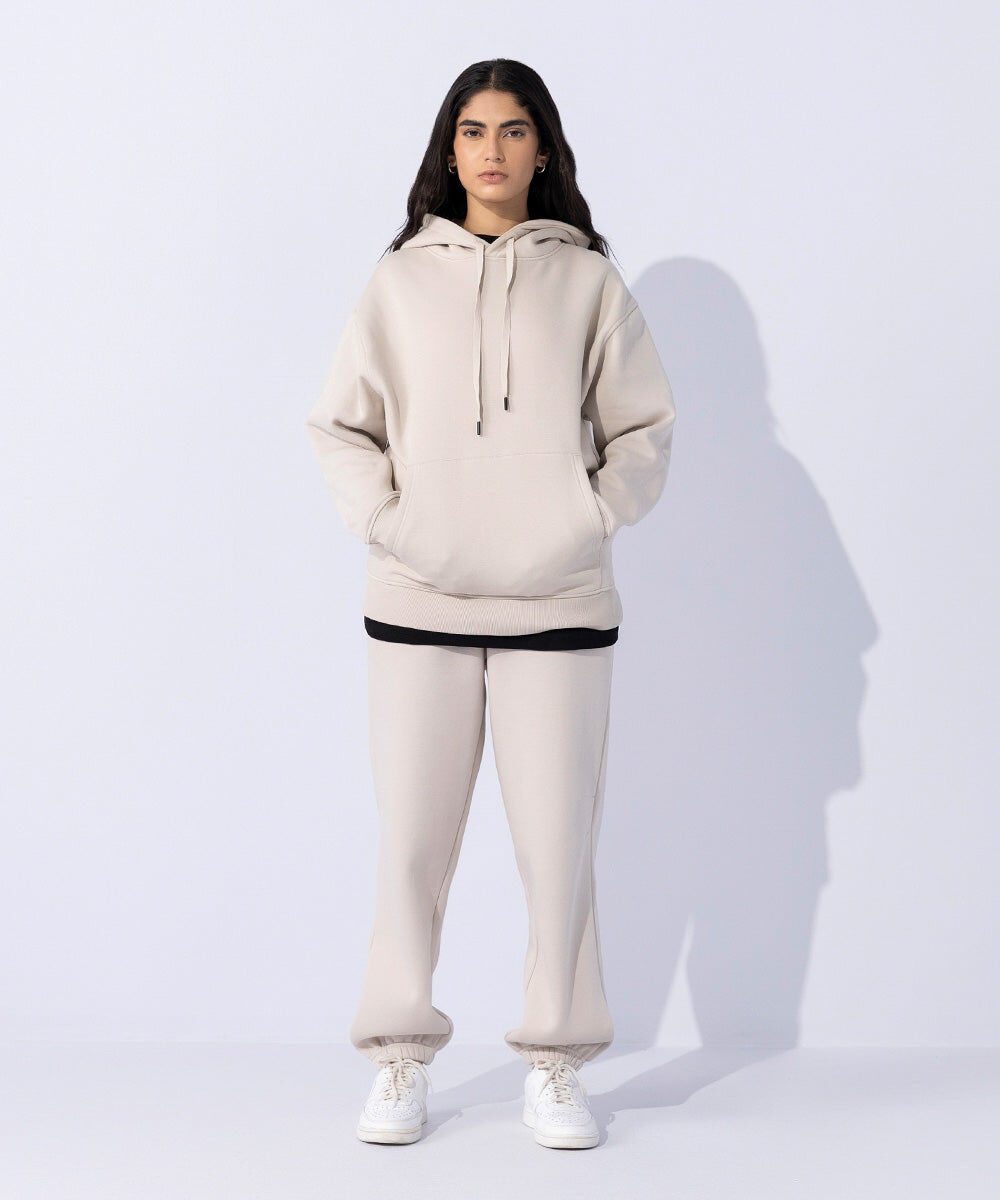 Woman - Off White Unisex Hoodie