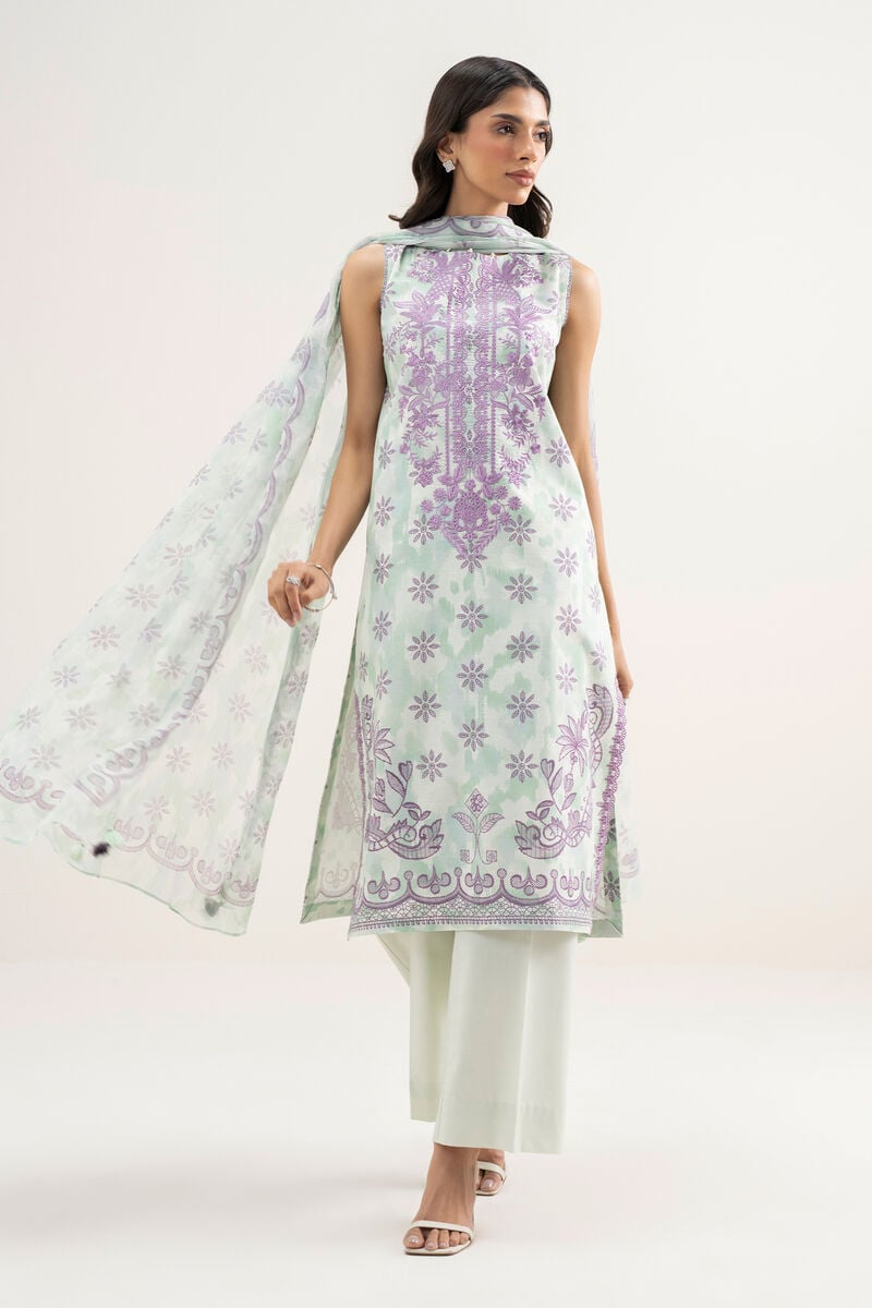 3 Piece - Embroidered Lawn Suit