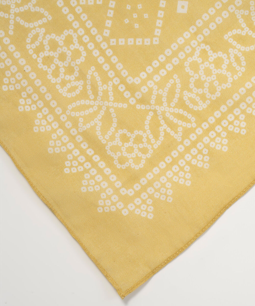 Lawn Printed Yellow Dupatta