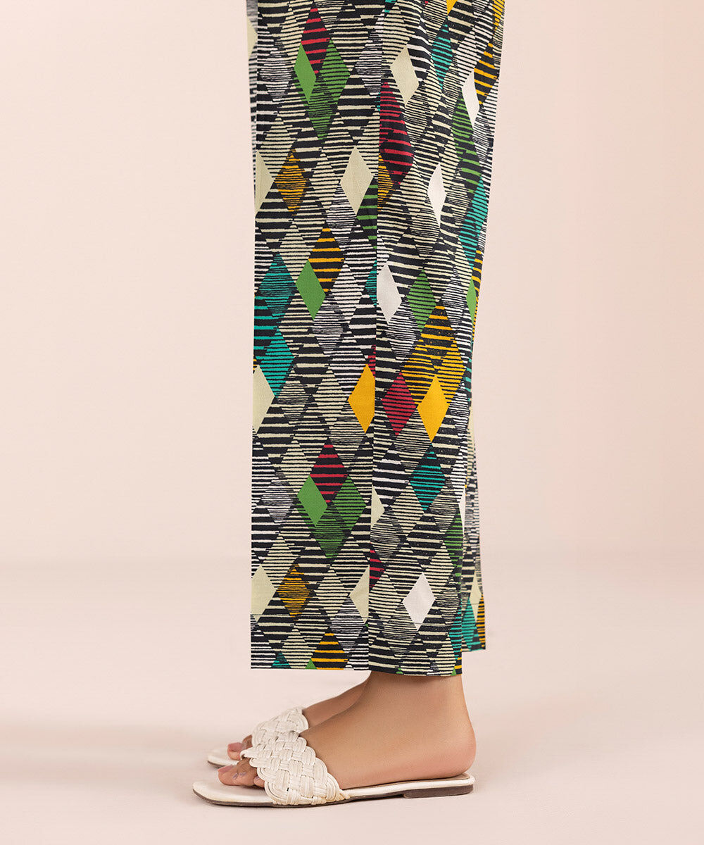 Women's Pret Stretch Lawn Multi Printed Straight Pants