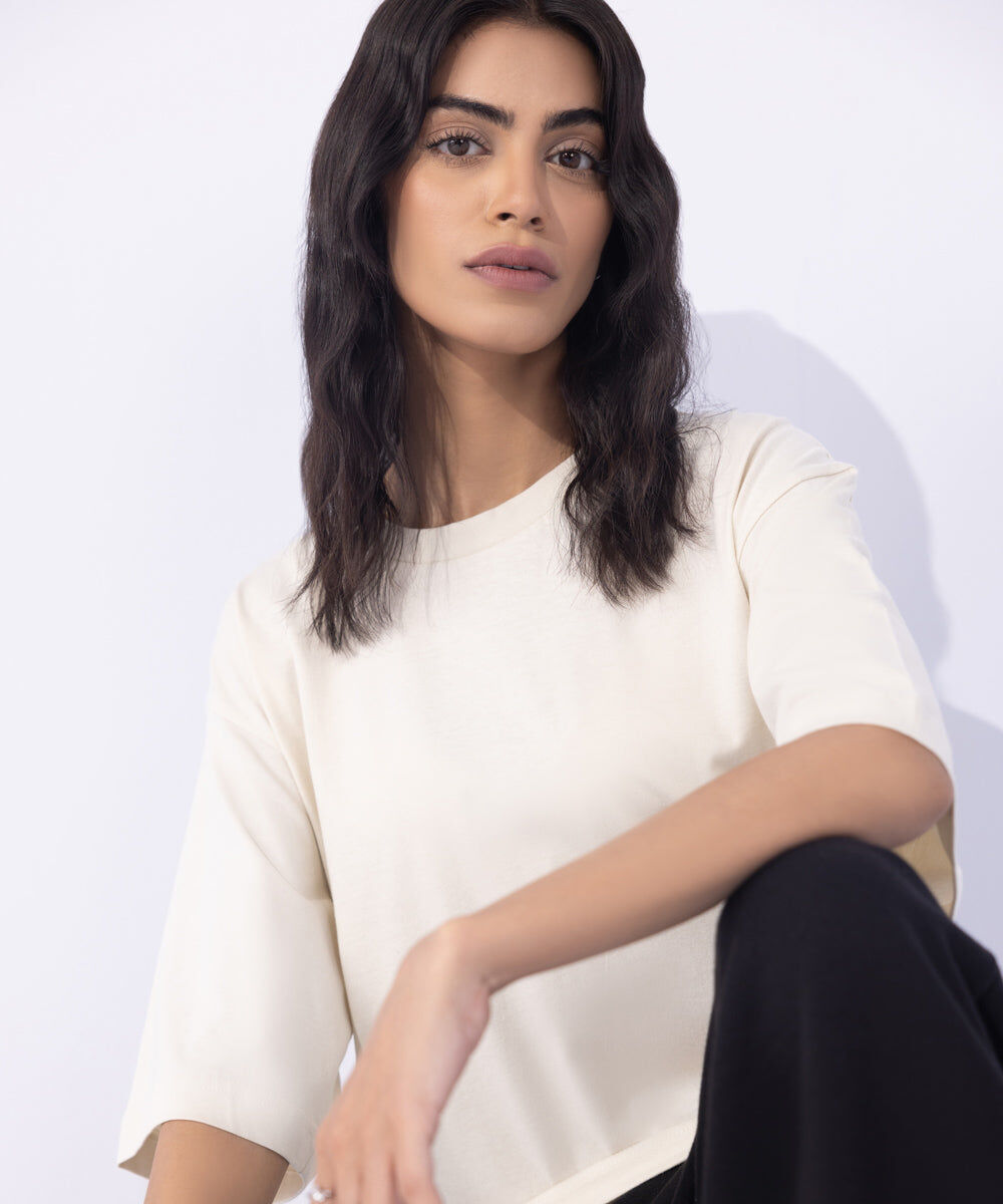 Woman - Off White Loose Fit T-Shirt