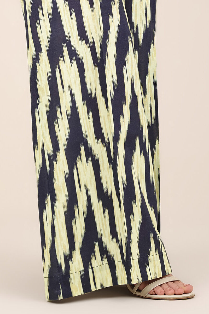 Printed Cambric Flared Pants