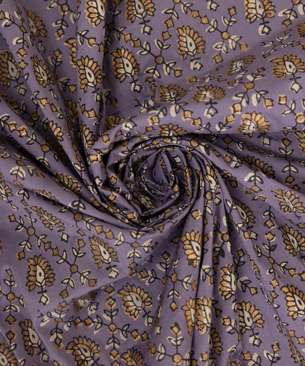 Fine Voile Purple Printed Dupatta
