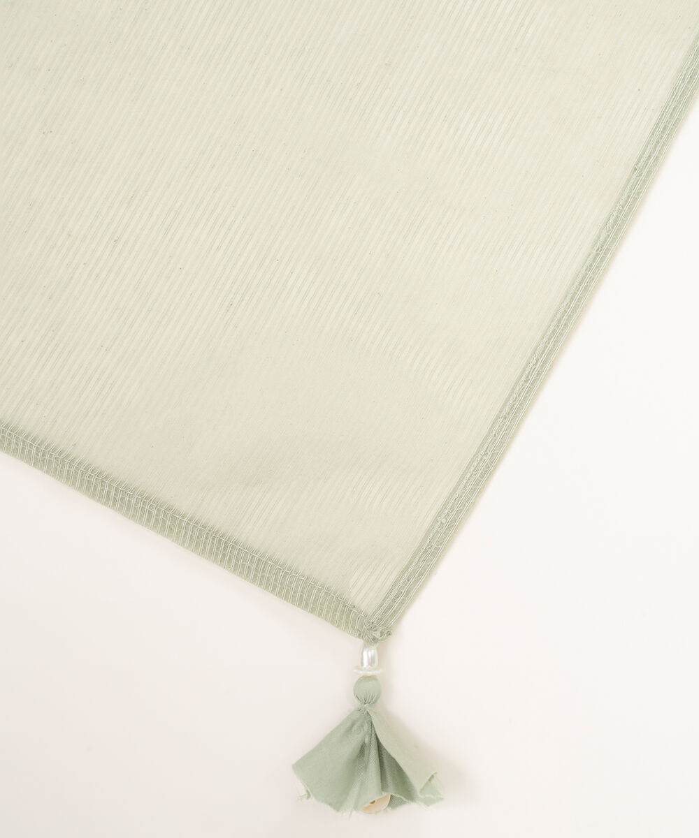 Blended Dobby Karandi Solid Green Dupatta