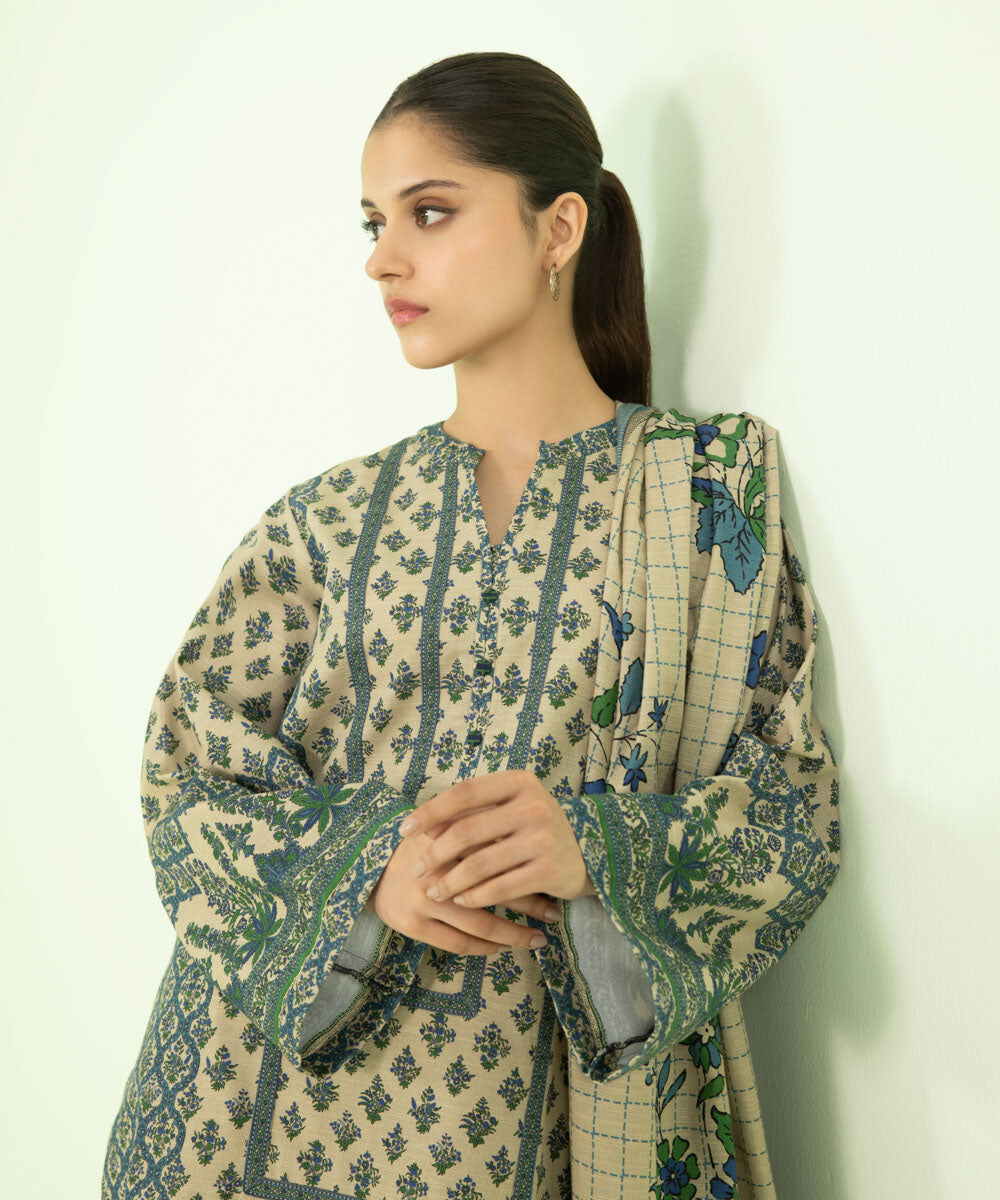 Unstitched 3 PC 0U3PDY23V824 Sapphire PK