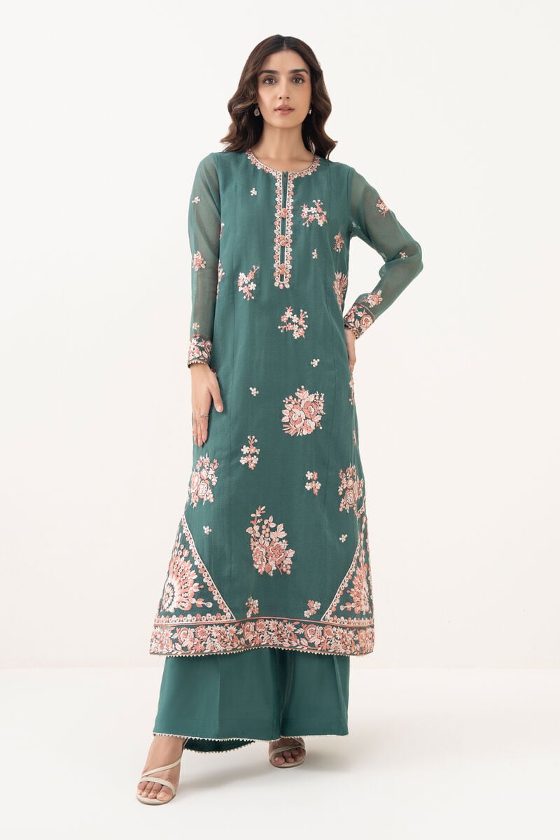 Embroidered Karandi Shirt