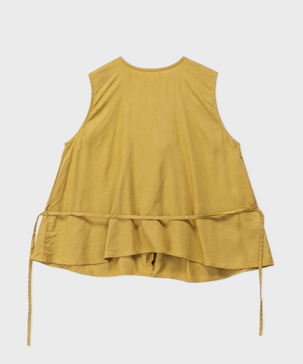 Linen Blend Top — Sapphire