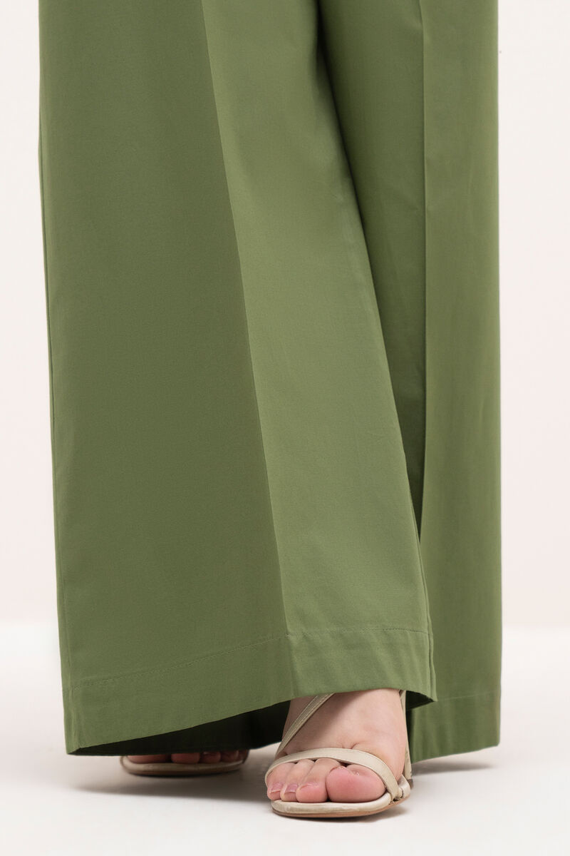 Solid Cambric Flared Pants