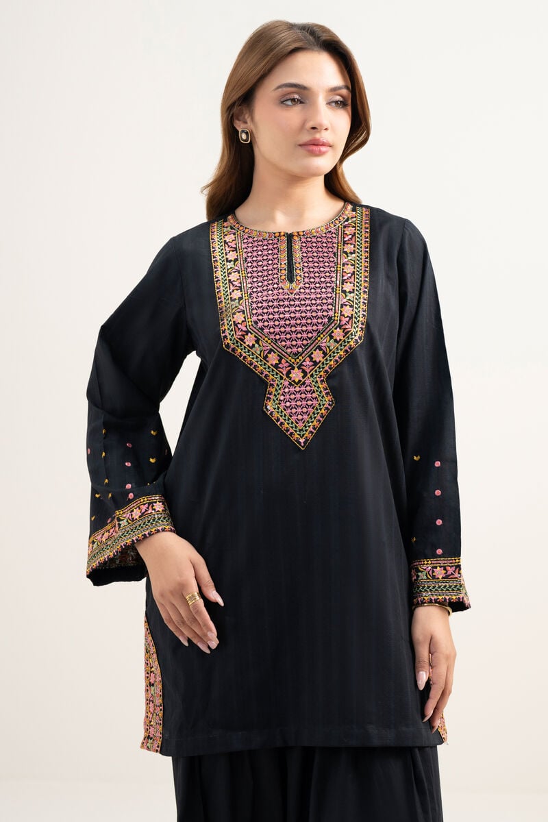 2 Piece - Embroidered Dobby Suit