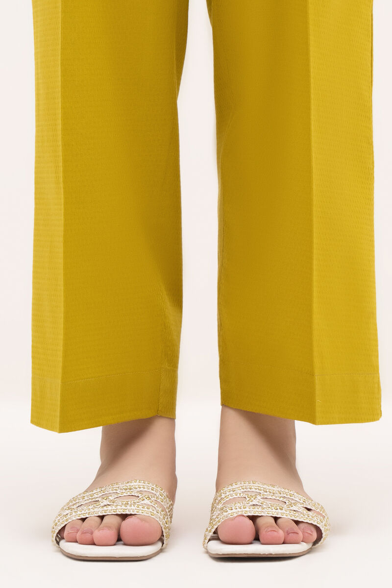 Solid Cotton Straight Pants