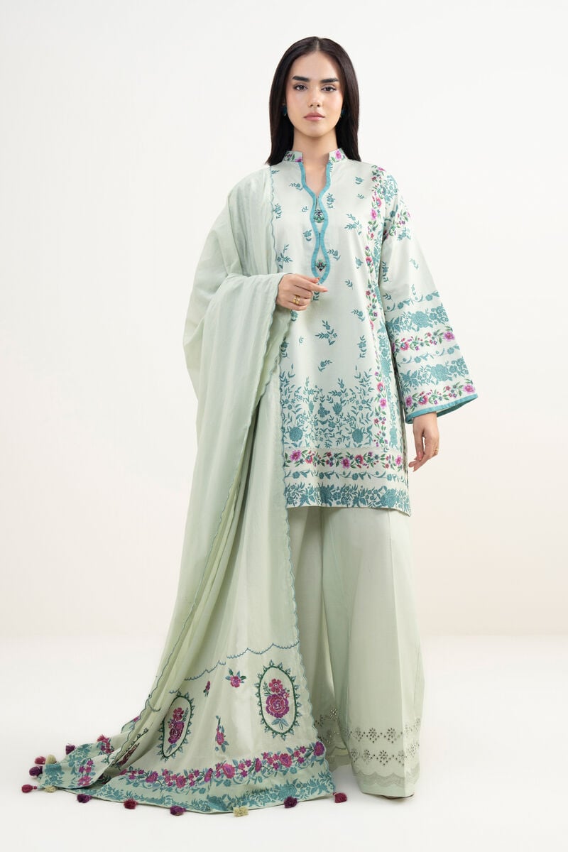 3 Piece - Embroidered Lawn Suit