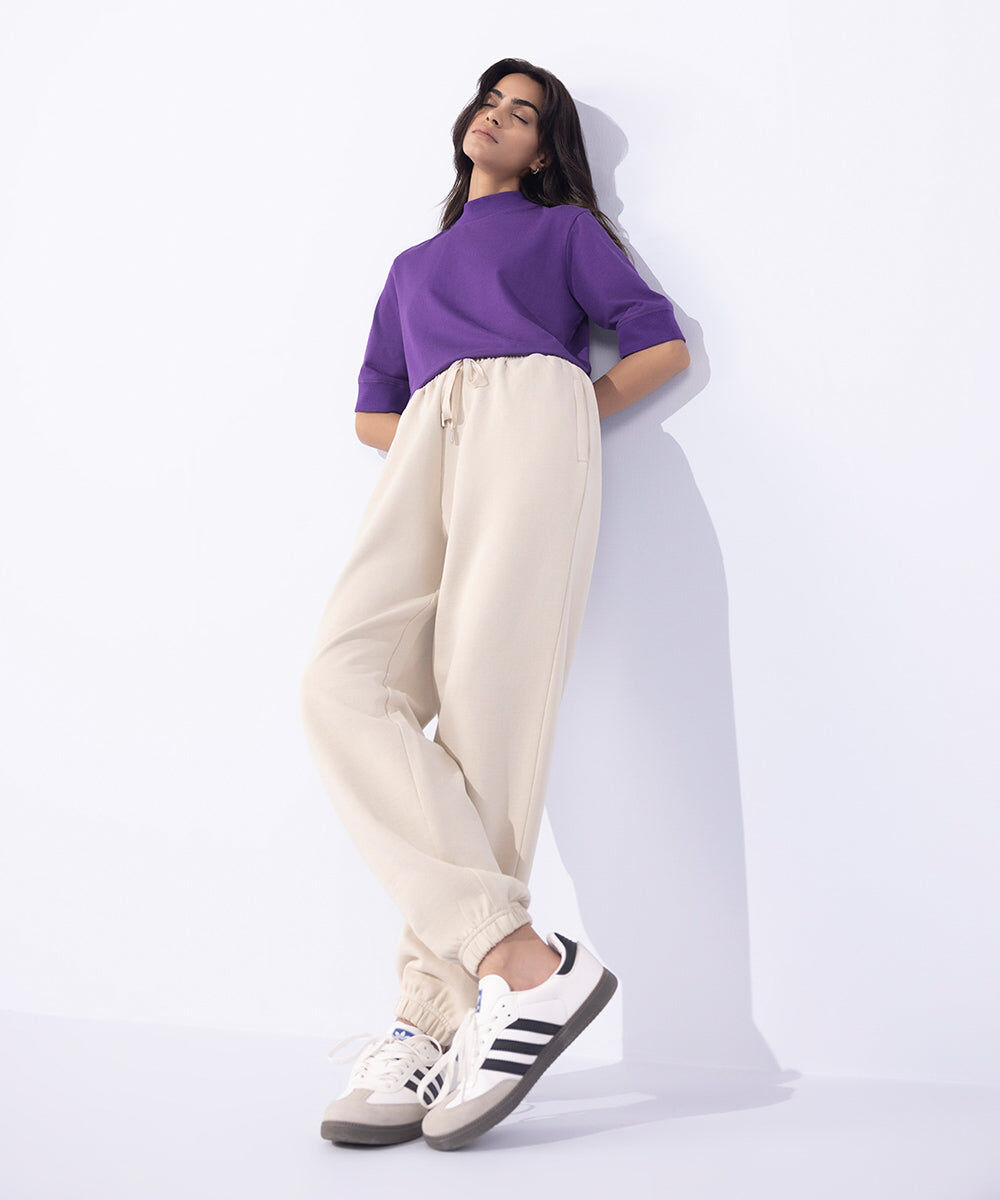 Woman - White Jogging Trousers