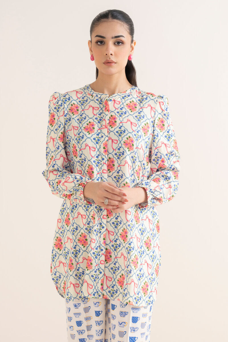 Printed Linen Viscose Shirt