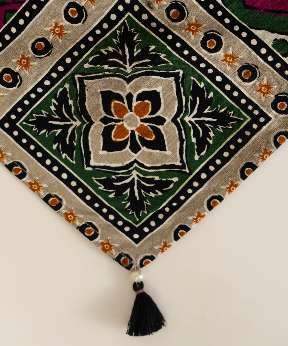 Linen Printed Pink Dupatta