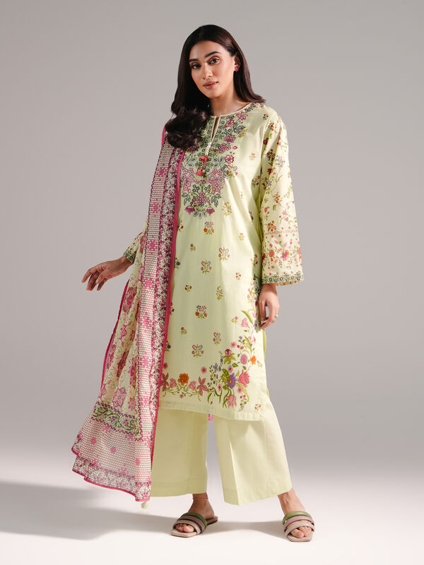 3 Piece - Printed Lawn Suit