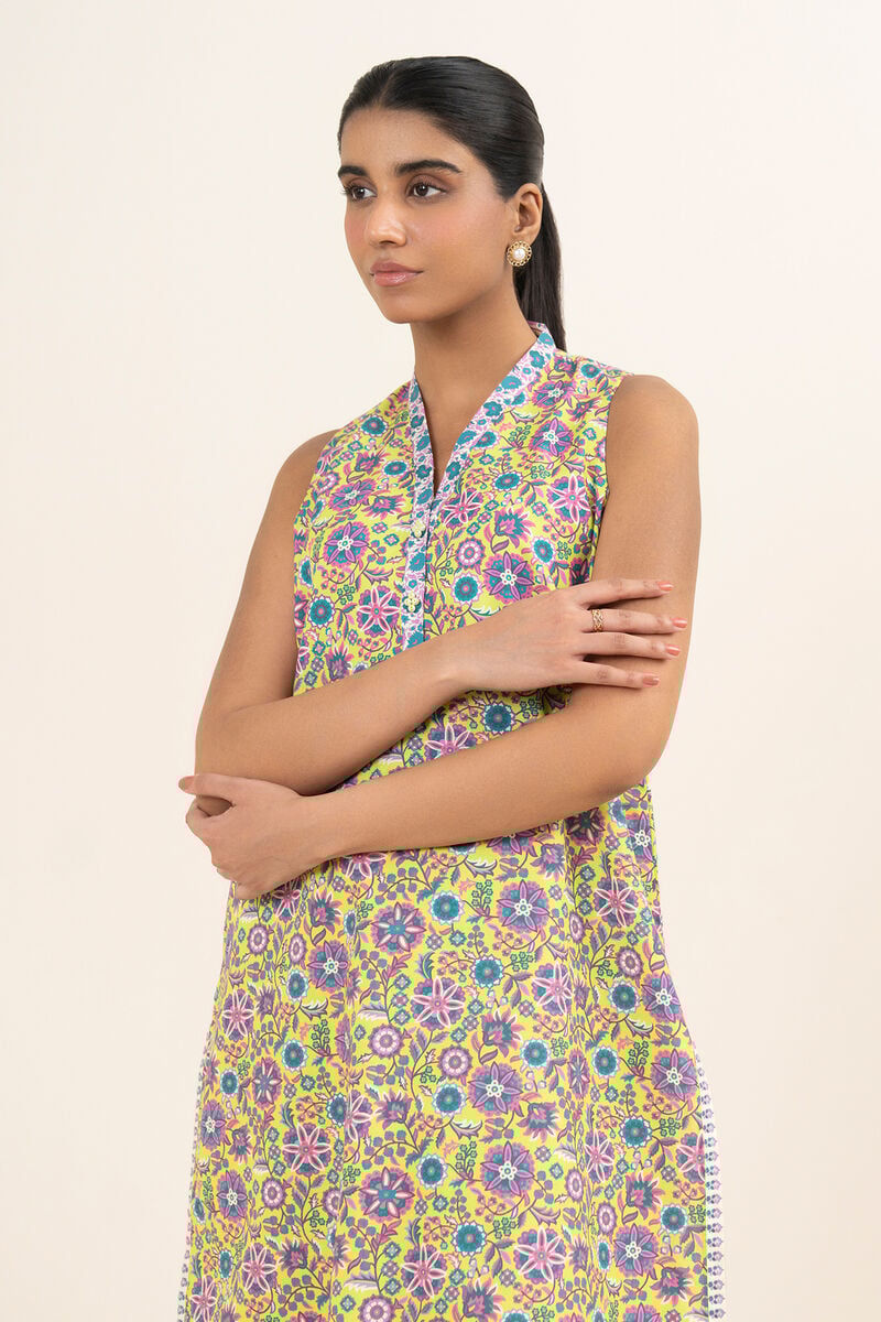 2 Piece - Printed Cotton Suit