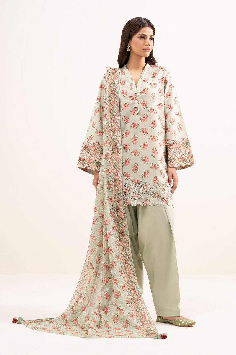 3 Piece - Embroidered Lawn Suit