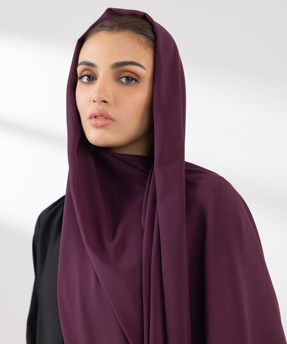 Woman - Purple Basic Hijab