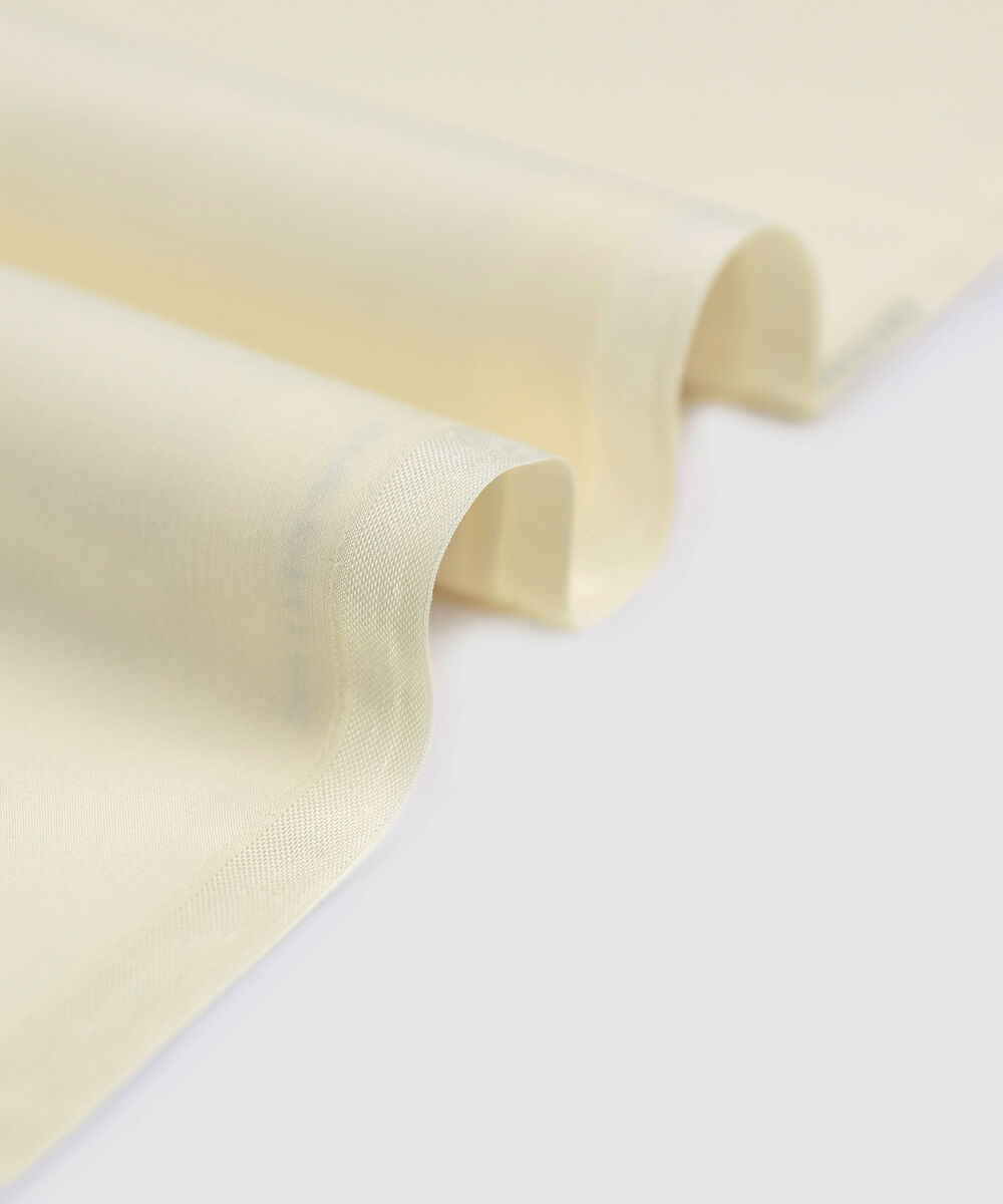 Men Unstitched Viscose Off-White Full Suit Fabric