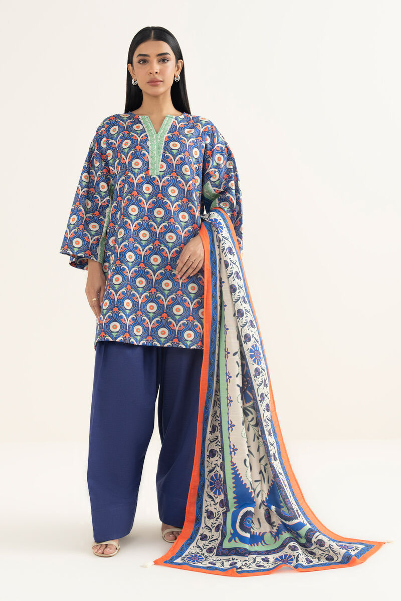 Printed Light Khaddar Dupatta