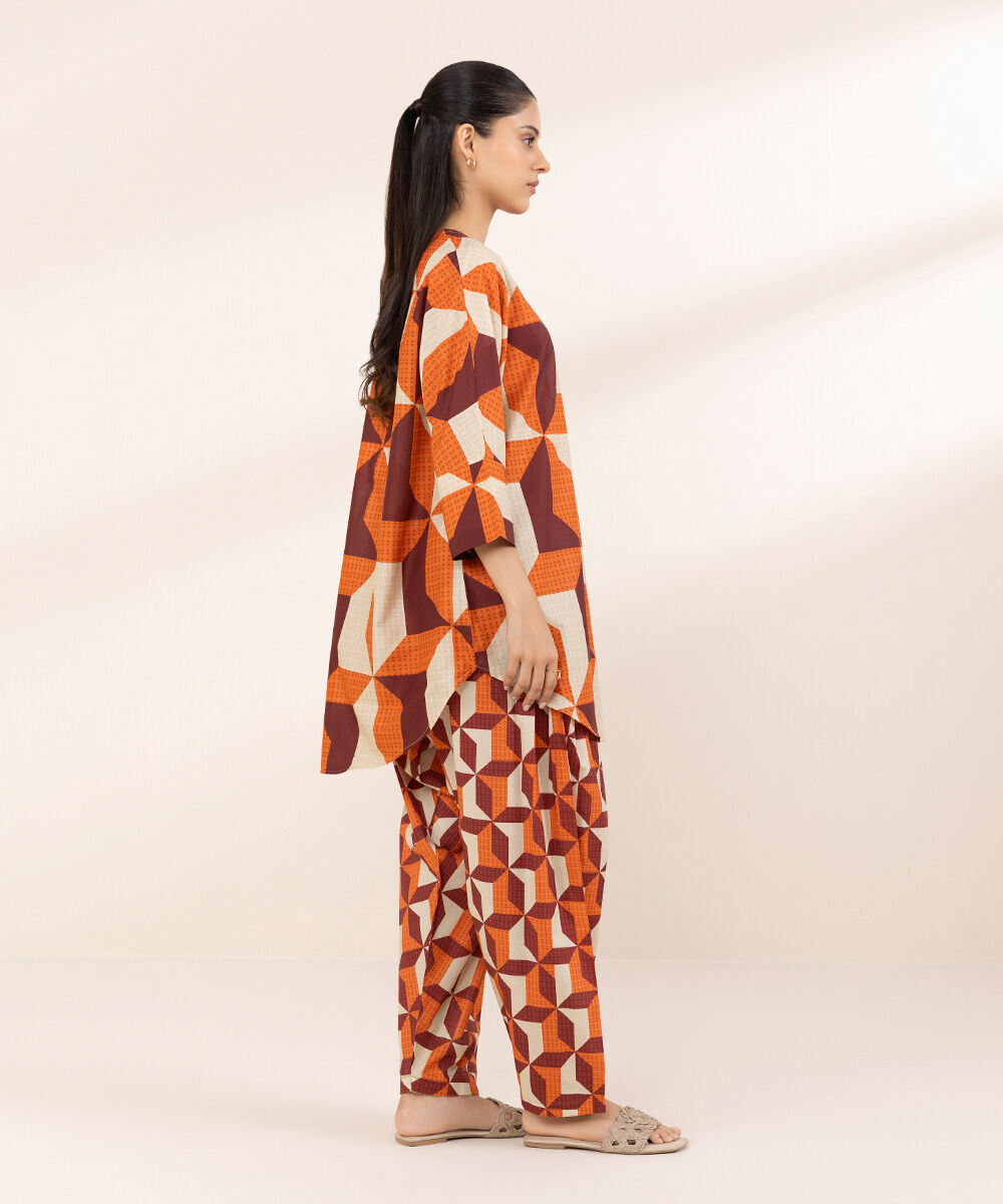 Women's RTW Lawn Multi Printed Boxy Shirt