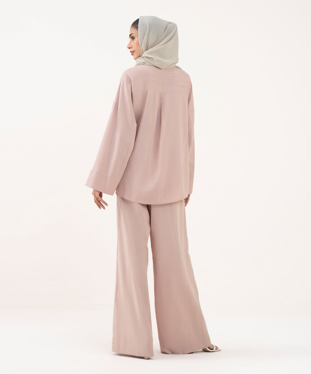 Women's Taupe Viscose Modest Wear Trousers