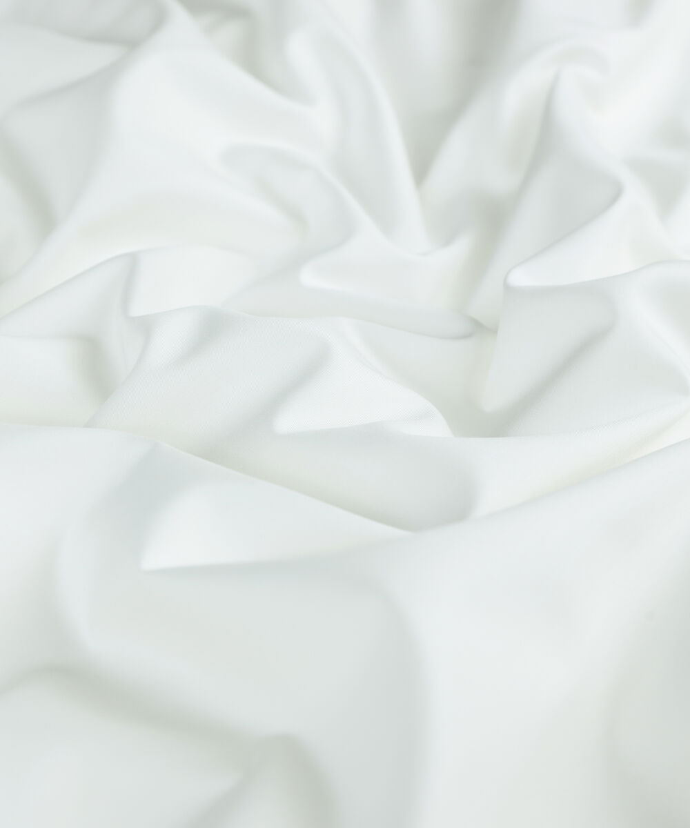 Men Unstitched Cotton Off White Full Suit Fabric