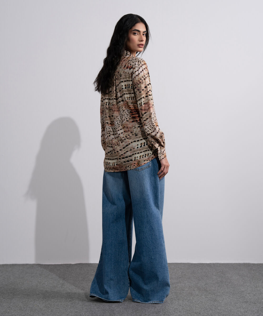 Women's Multi Printed Viscose Shirt