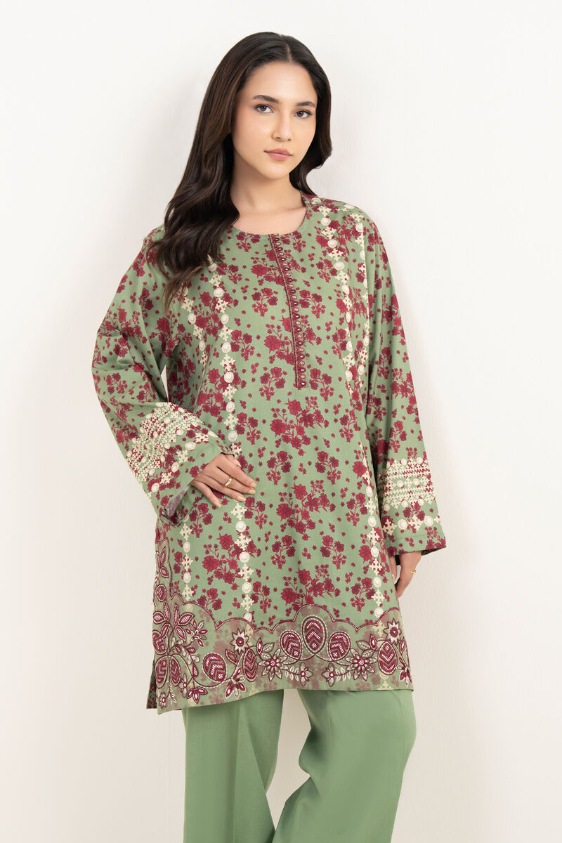 Embroidered Cotton Viscose Shirt