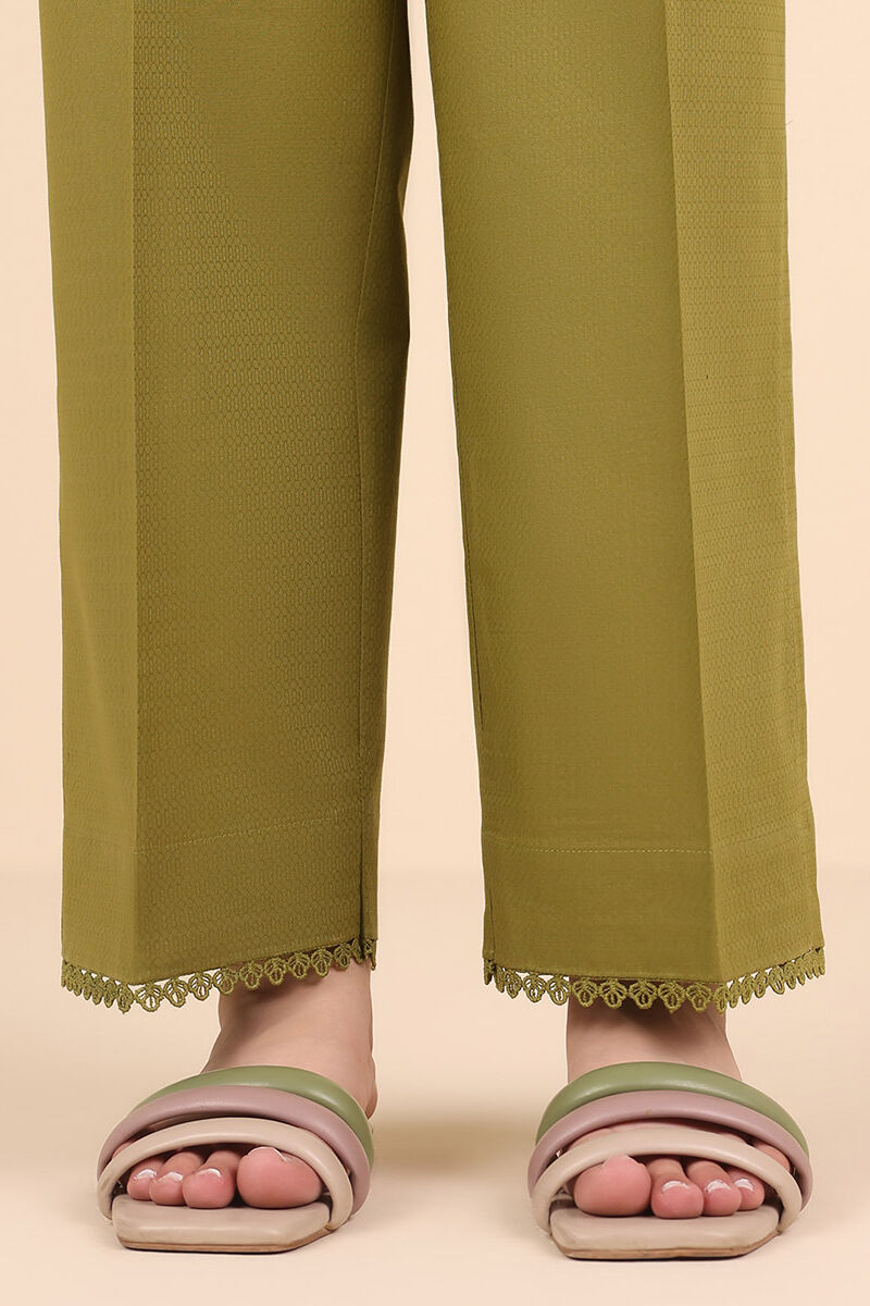 Solid Dobby Straight Pants