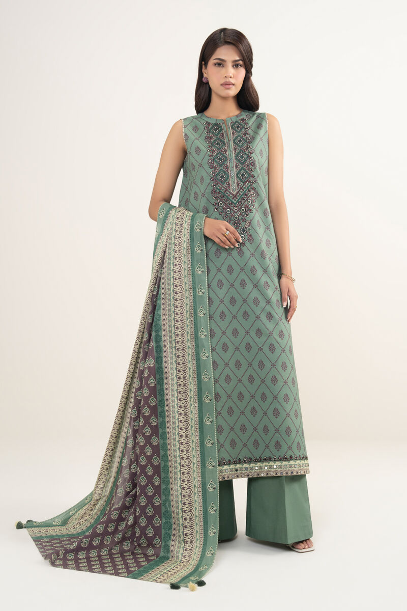3 Piece - Embroidered Lawn Suit