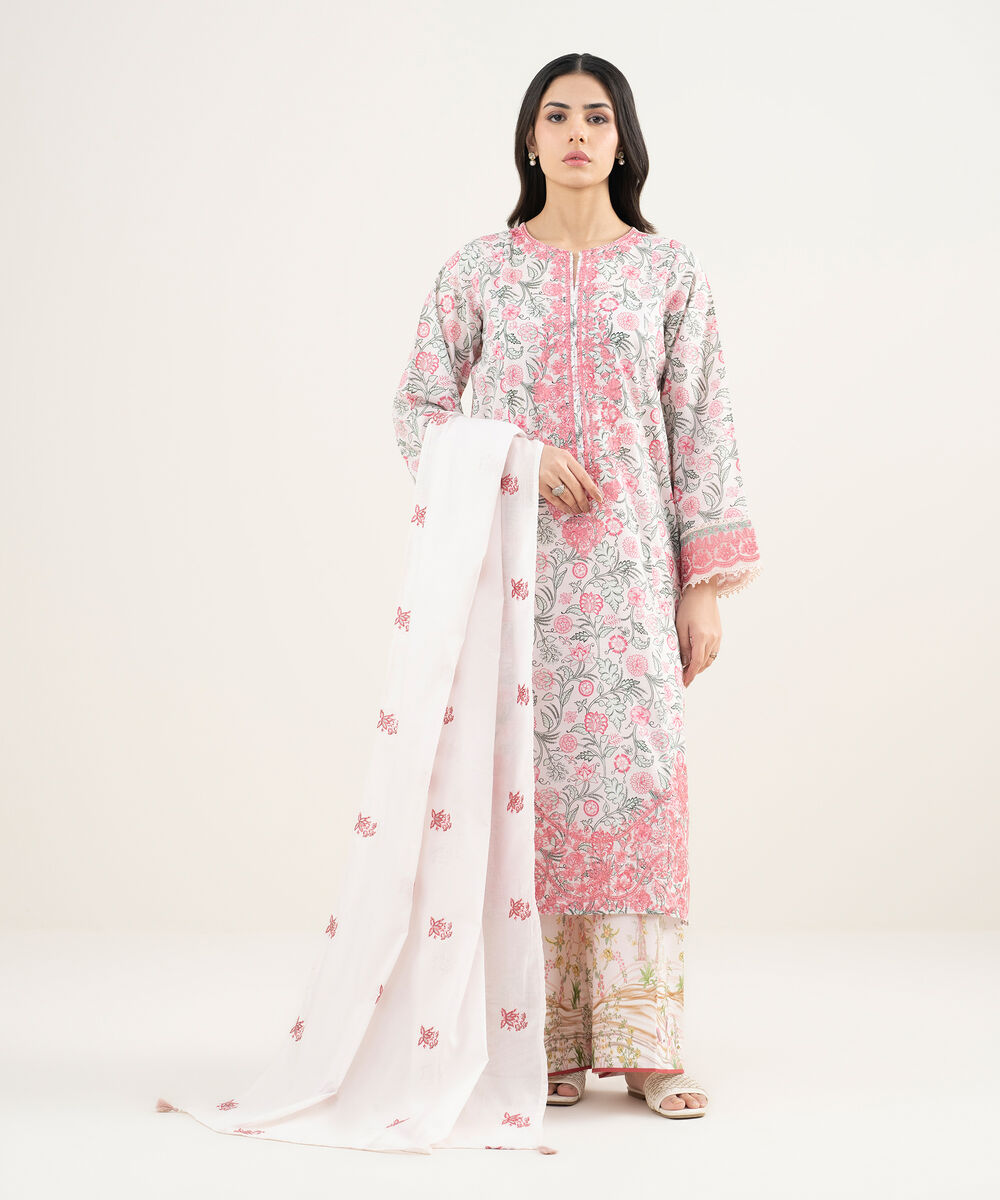 Lawn Embroidered Dupatta
