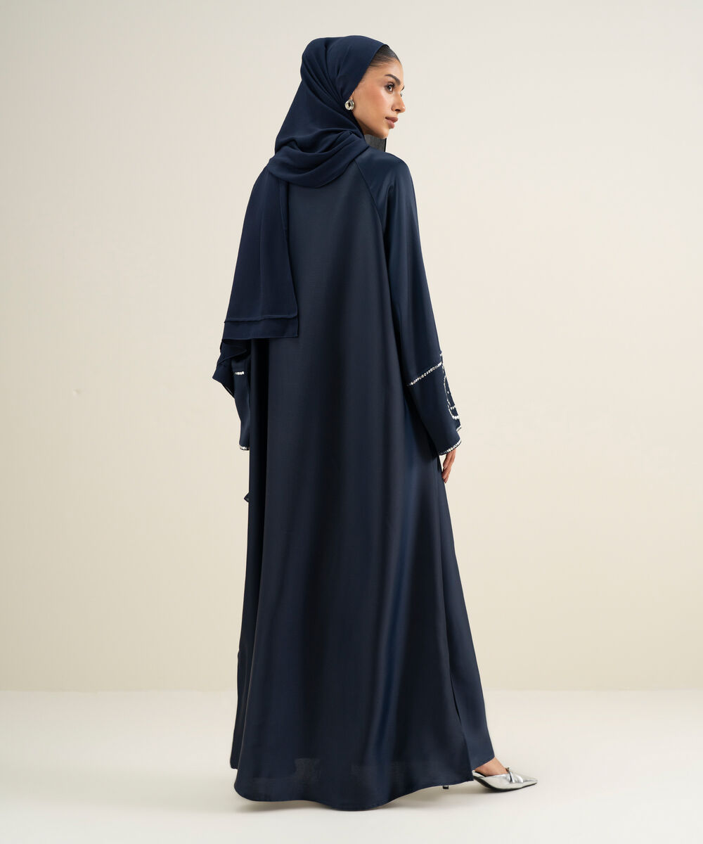 Women's Navy Blue Raglan Abbaya Set