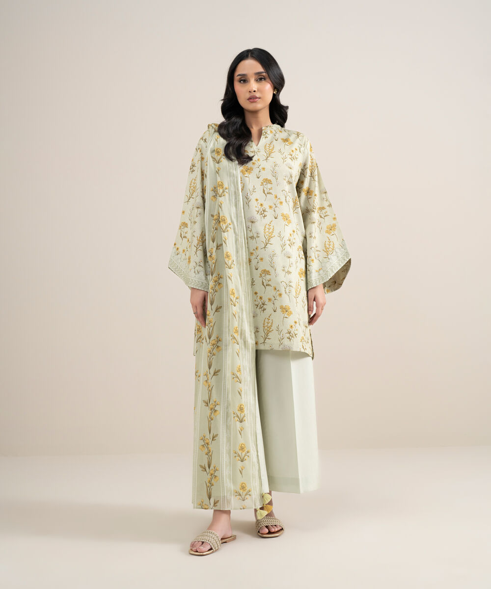 3 Piece - Printed Lawn Suit
