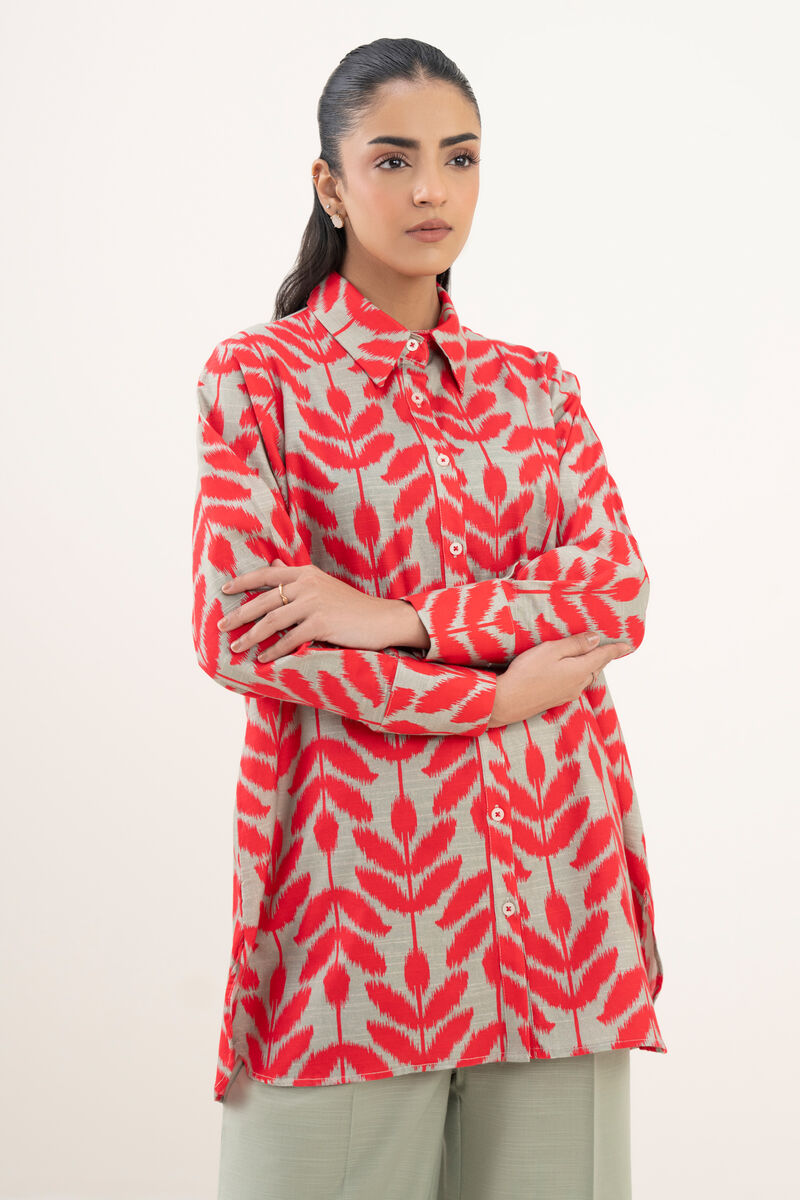 Printed Khaddar Shirt