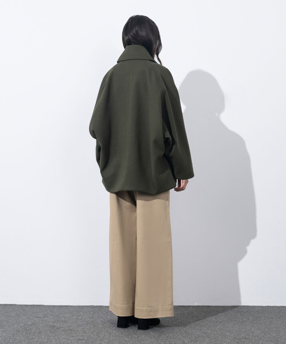 Women's Western Wear Green Oversized Cape Coat