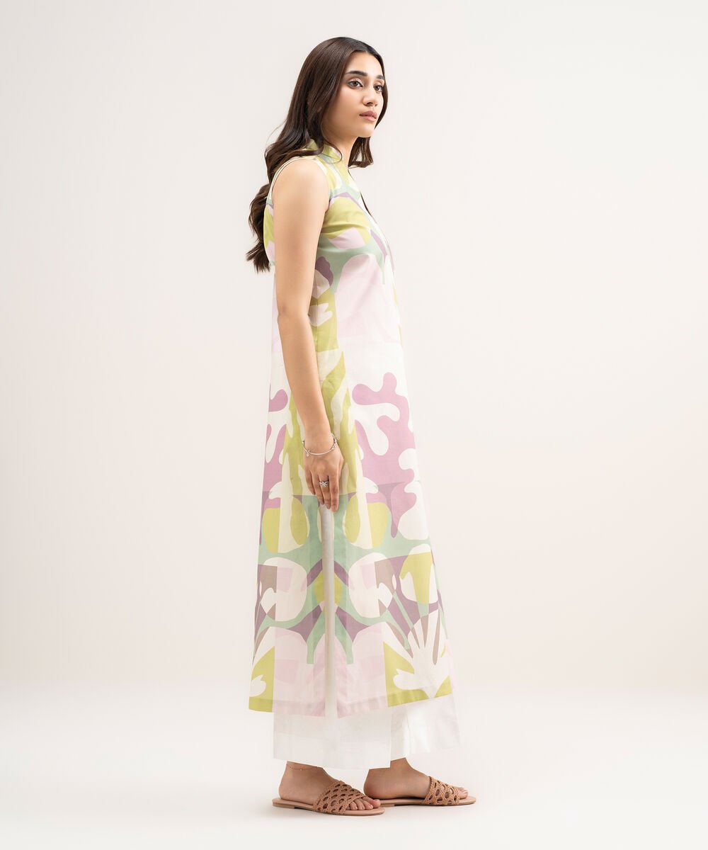 Women's Unstitched Lawn Printed Multi Shirt