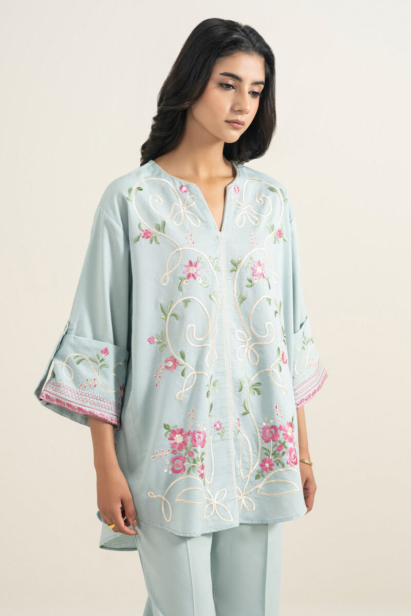 Embroidered Dobby Shirt